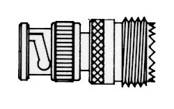 Adaptateur BNC m�le / UHF fem