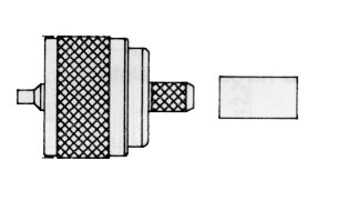 Connecteur UHF m�le � sertir pour cable 6mm